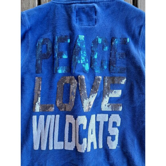 VTG University Of Kentucky Jacket Wildcats Sweater Size M Bling sequince game - Picture 1 of 6